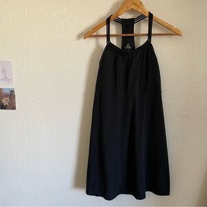 Prana Halter Strappy Black Mini Dress Athletic Workout Summer